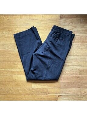 Banana Republic 100% Wool Straight Dress Pants Men’s 32x32 Charcoal Gray Formal